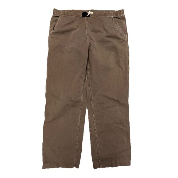 Gramicci Pants Vintage G Series Circa 1982 Brown Cotton Twill Belted Size S - Picture 1 of 16